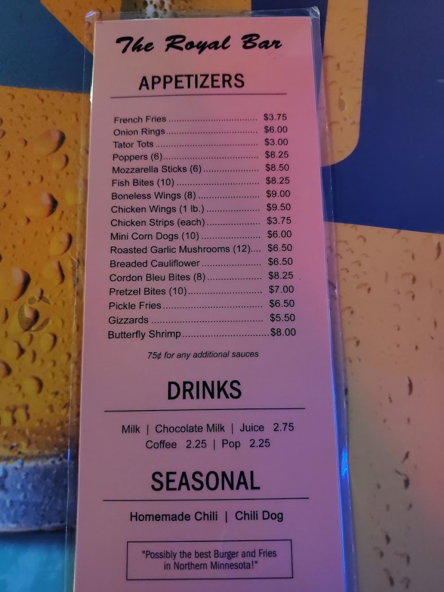 Royal Bar Menu - Image 2