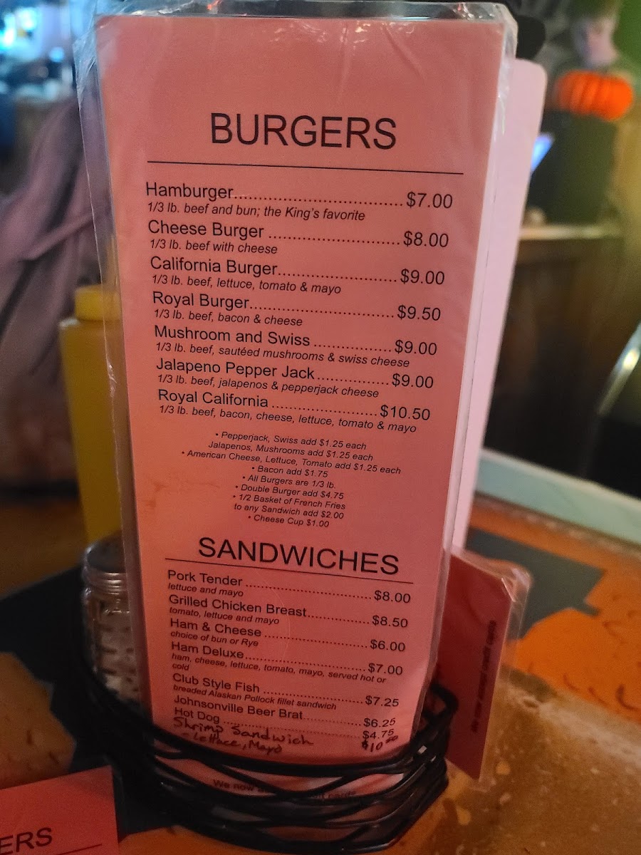 Royal Bar Menu - Image 4