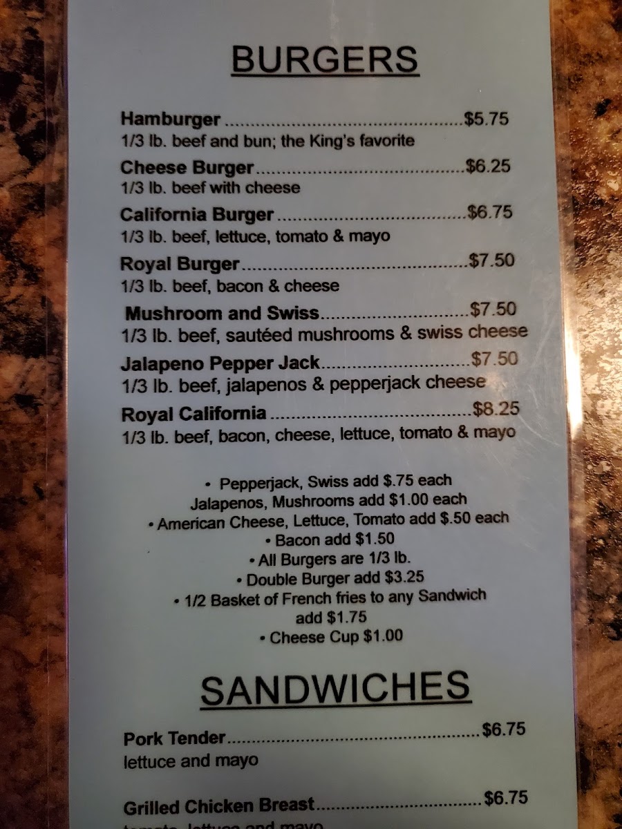 Royal Bar Menu - Image 6